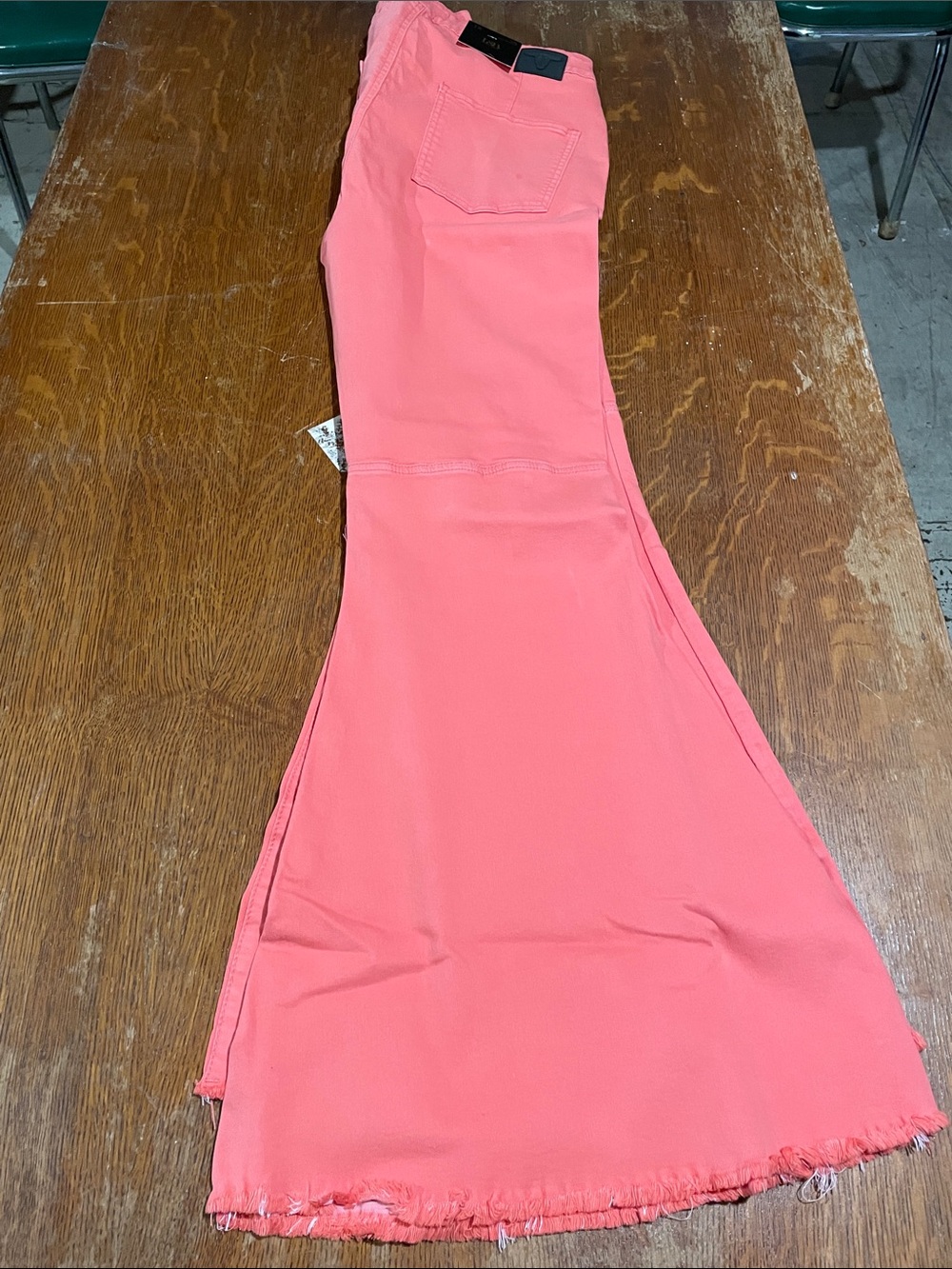 Lucky & Blessed Coral High-Rise Flare Pants plus size - Picture 4 of 8